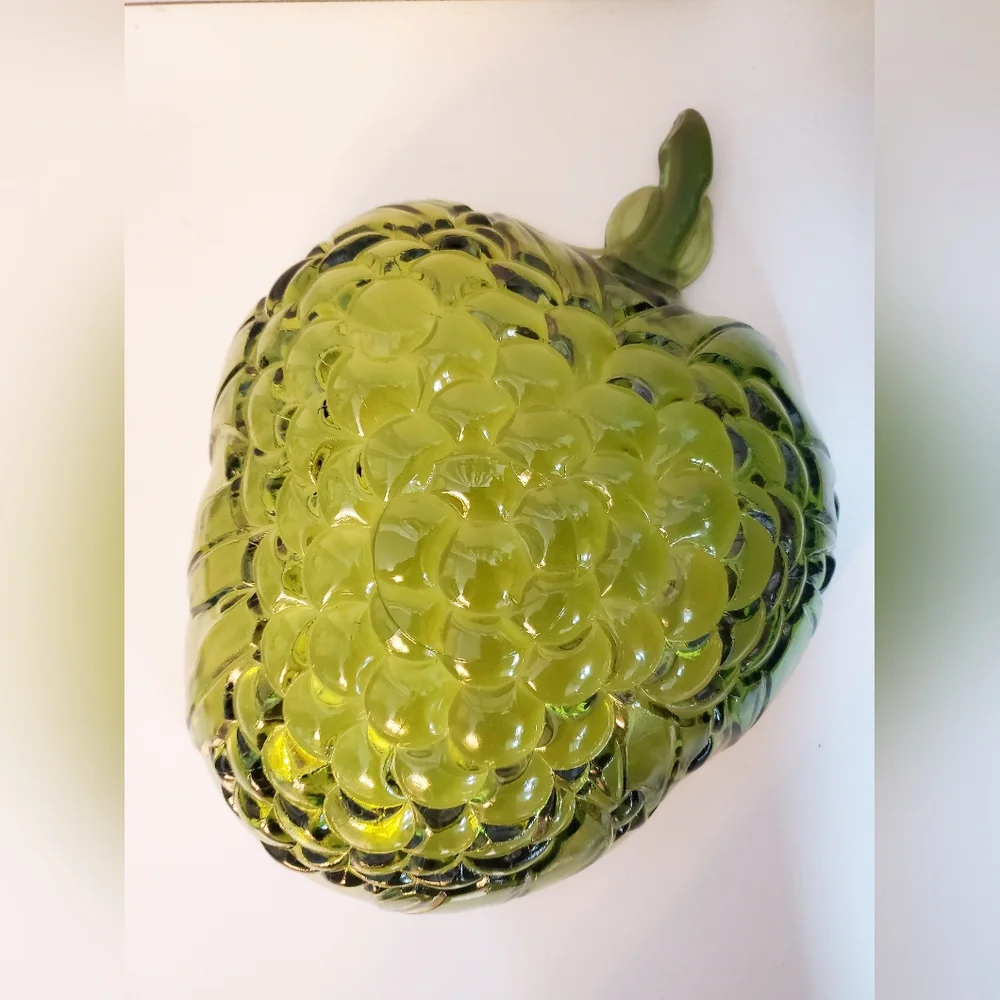 Vintage Indiana Glass Grape Shaped Serving Bowl